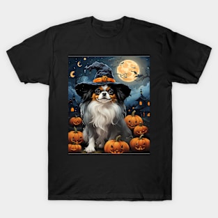 Aesthetic Halloween Japanese Chin Dog Witch Pumpkin Horror Nights Custom T-Shirt